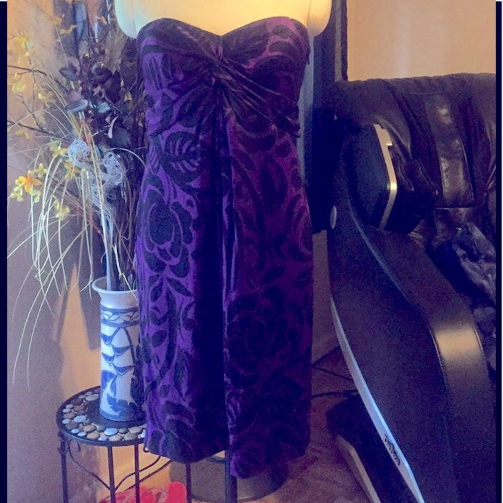 Lauren Ralph Lauren 100% Silk Dress 10 Strapless